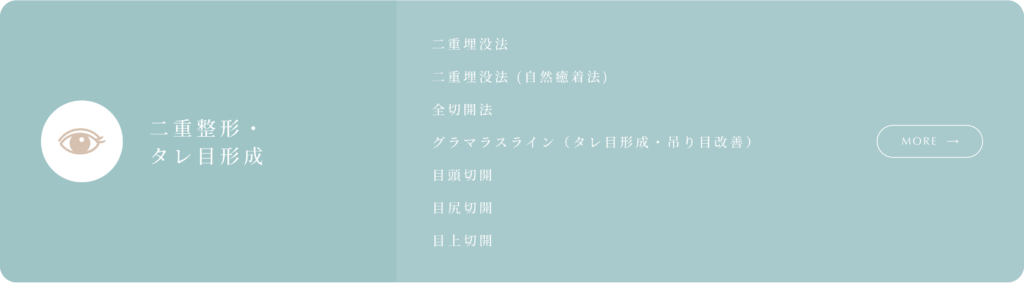 二重整形・タレ目形成